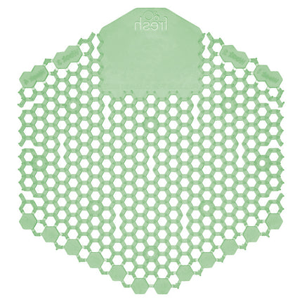 Wave 3d Urinal Deodorizer Screen, Cucumber Melon Scent, Green, 10/box