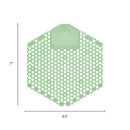 Wave 3d Urinal Deodorizer Screen, Cucumber Melon Scent, Green, 10/box