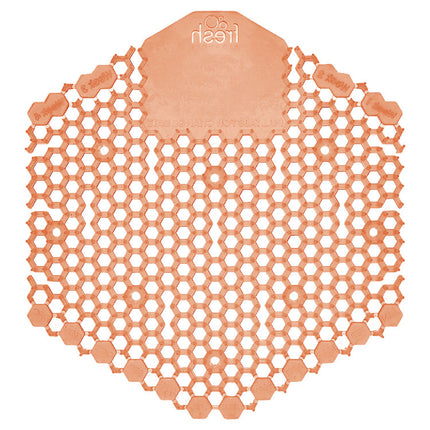 Wave 3d Urinal Deodorizer Screen, Mango Scent, Orange, 10/box