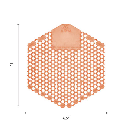 Wave 3d Urinal Deodorizer Screen, Mango Scent, Orange, 10/box