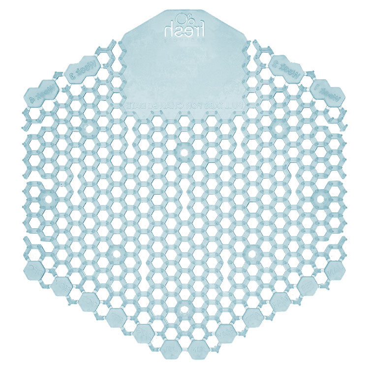 Wave 3d Urinal Deodorizer Screen, Ocean Mist Scent, Blue, 10/box, 6 Boxes/carton