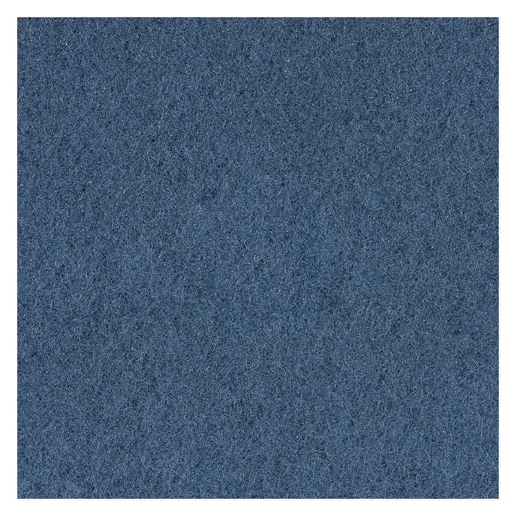 Scrubbing Floor Pads, 16" Diameter, Blue, 5/carton