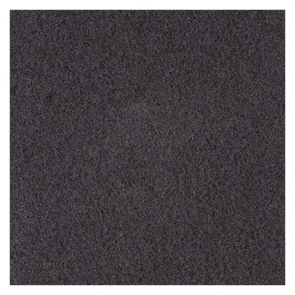 High Performance Stripping Floor Pads, 19" Diameter, Black, 5/carton
