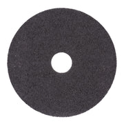 High Performance Stripping Floor Pads, 19" Diameter, Black, 5/carton