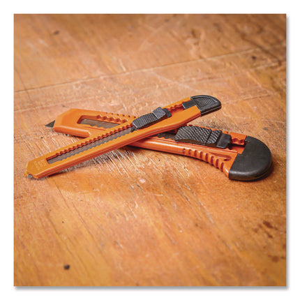 Snap-Off Utility Knife Set, 9 mm Knife, 18 mm Knife, Orange/Black