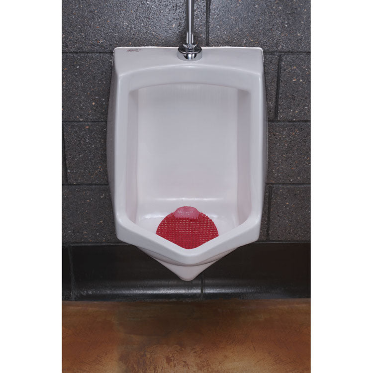 Slant7 With Terminator Urinal Screen, Evergreen Scent, Red, 30/carton