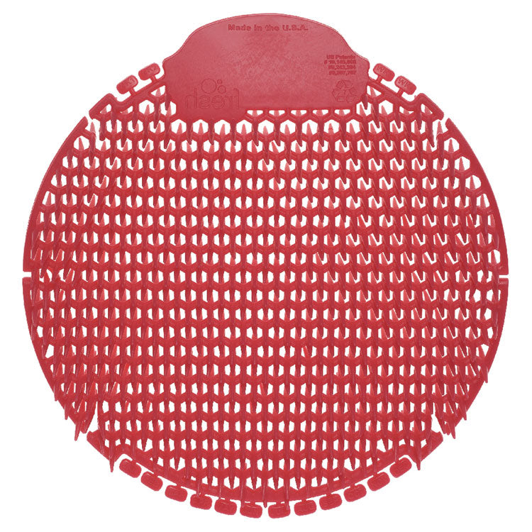 Slant7 With Terminator Urinal Screen, Evergreen Scent, Red, 30/carton