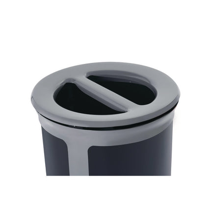 ENHANCE Series Waste Receptacle, Dual Top Hole, 23 gal, Metal, Pearl Gray/Umbra Gray
