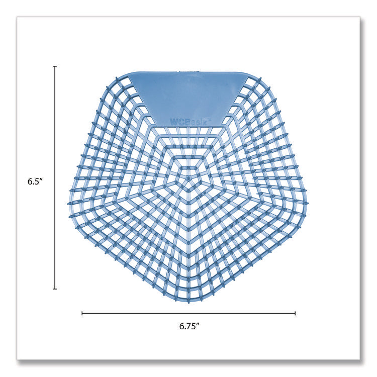 WCBasix Urinal Screen, Clean Cotton Scent, Blue, 0.11 oz, 10/Box