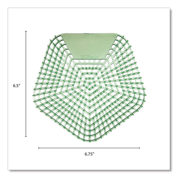 WCBasix Urinal Screen, Cucumber Twist Scent, Green, 0.11 oz, 10/Box