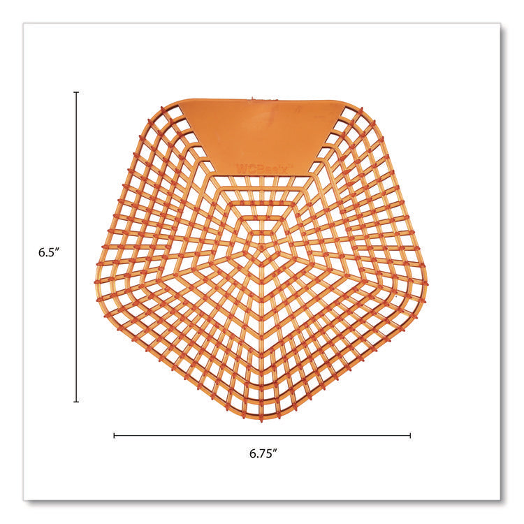 WCBasix Urinal Screen, Mango Mist Scent, Orange, 0.11 oz, 10/Box