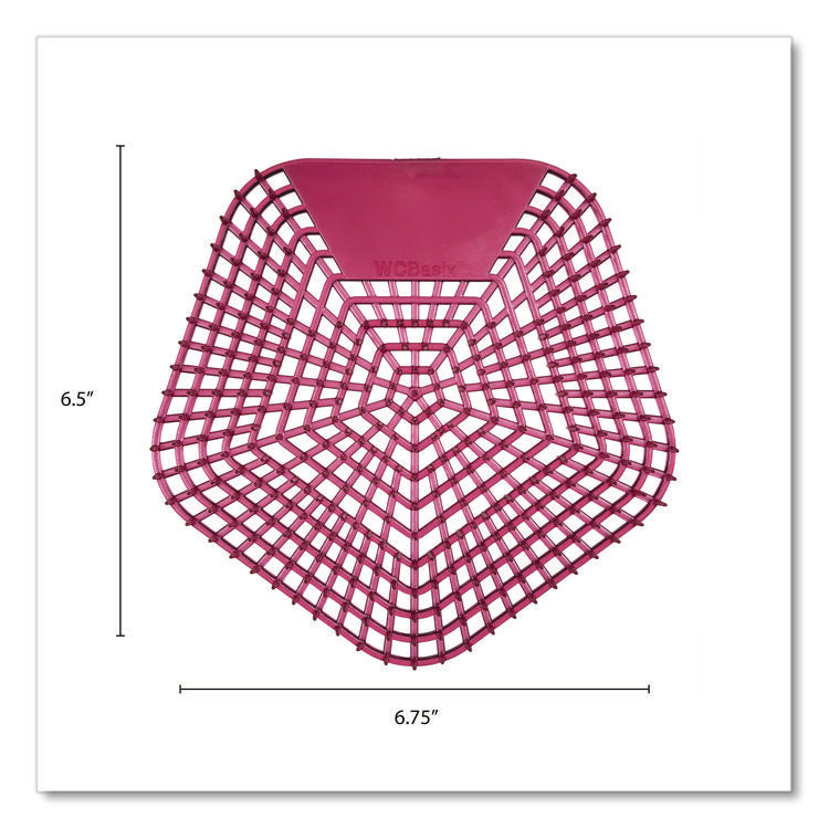 WCBasix Urinal Screen, Apple Cinnamon Scent, Red, 0.11 oz, 10/Box