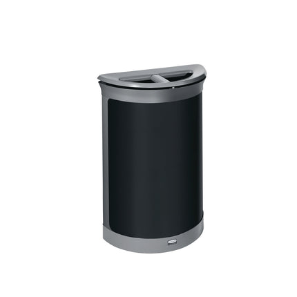 ENHANCE Series Waste Receptacle, Dual Top Hole, 11.5 gal, Metal, Pearl Gray/Umbra Gray