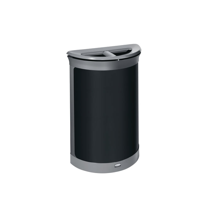 ENHANCE Series Waste Receptacle, Dual Top Hole, 11.5 gal, Metal, Pearl Gray/Umbra Gray