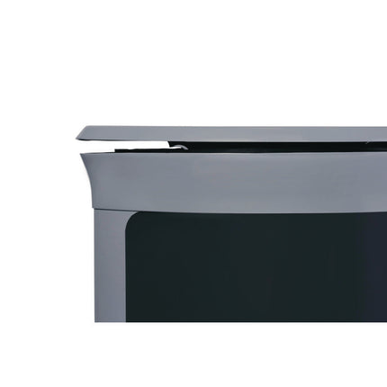 ENHANCE Series Waste Receptacle, Dual Top Hole, 11.5 gal, Metal, Pearl Gray/Umbra Gray