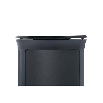 ENHANCE Series Waste Receptacle, 23 gal, Metal, Jet Black Metallic