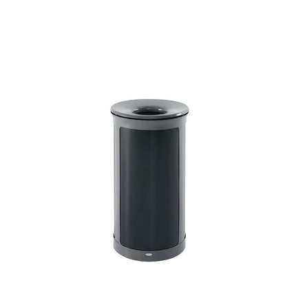 ENHANCE Series Waste Receptacle, 33 gal, Metal, Pearl Gray/Umbra Gray
