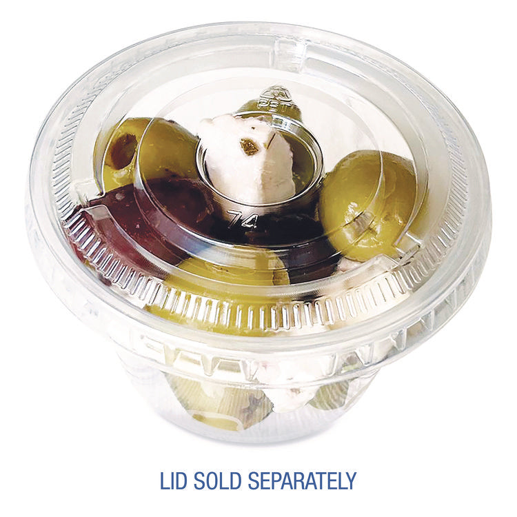Souffle/Portion Cups, 4 oz, Plastic, Translucent, 2,500/Carton