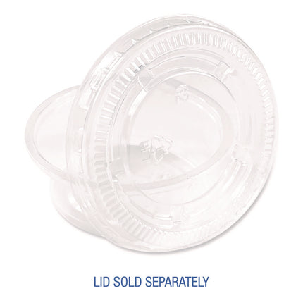 Souffle/Portion Cups, 1.5 oz, Plastic, Translucent, 2,500/Carton