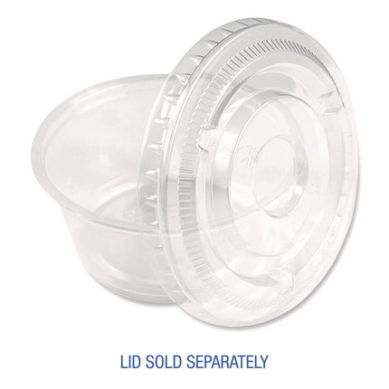 Souffle/Portion Cups, 3.25 oz, Plastic, Translucent, 2,500/Carton