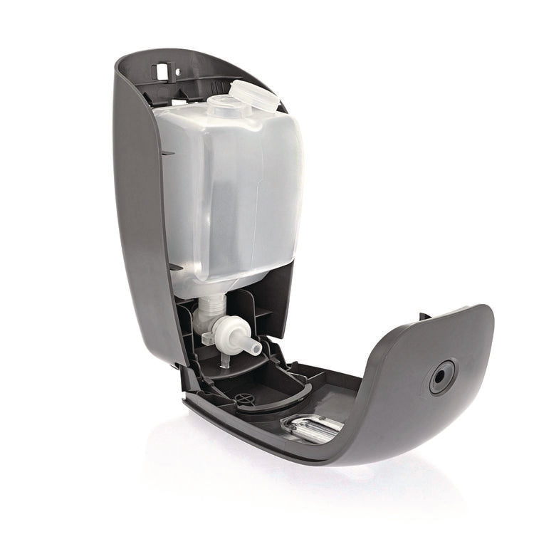 Surface Mounted Soap and Hand Sanitizer Dispenser, 27 oz, 4.1 x 4.6 x 9.6, Gray