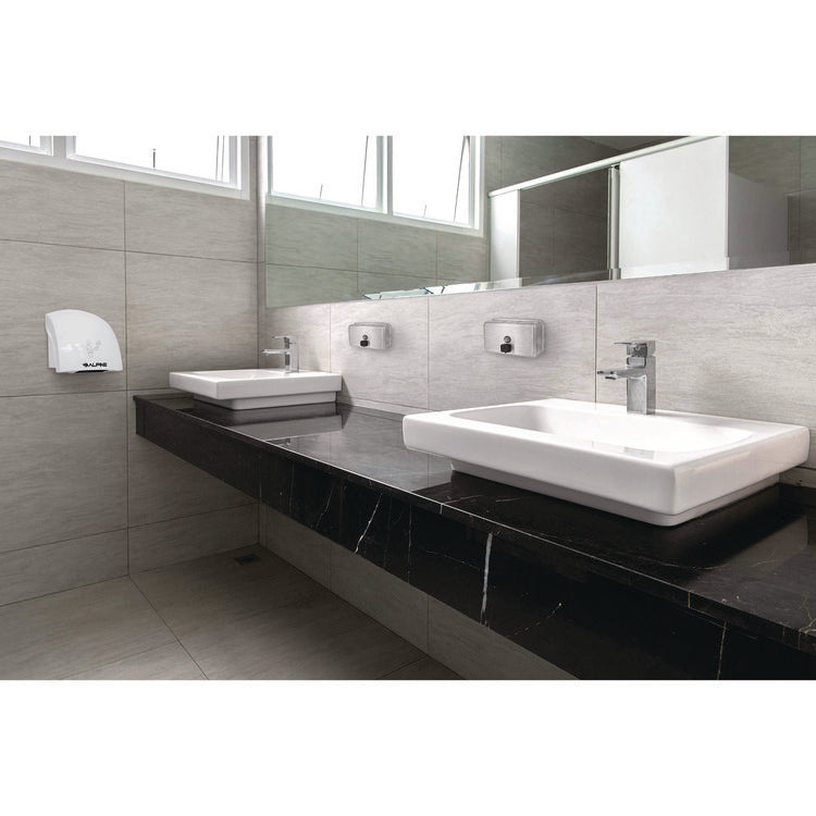 Horizontal Manual Surface-Mounted Stainless Steel Liquid Soap Dispenser, 40 oz, 2.8 x 8.1 x 4.8, Brushed Stainless Steel