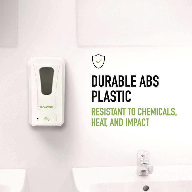 Wall Mount Automatic Foam Hand Sanitizer and Soap Dispenser, 40 oz, 4.48 x 6 x 11.1, White