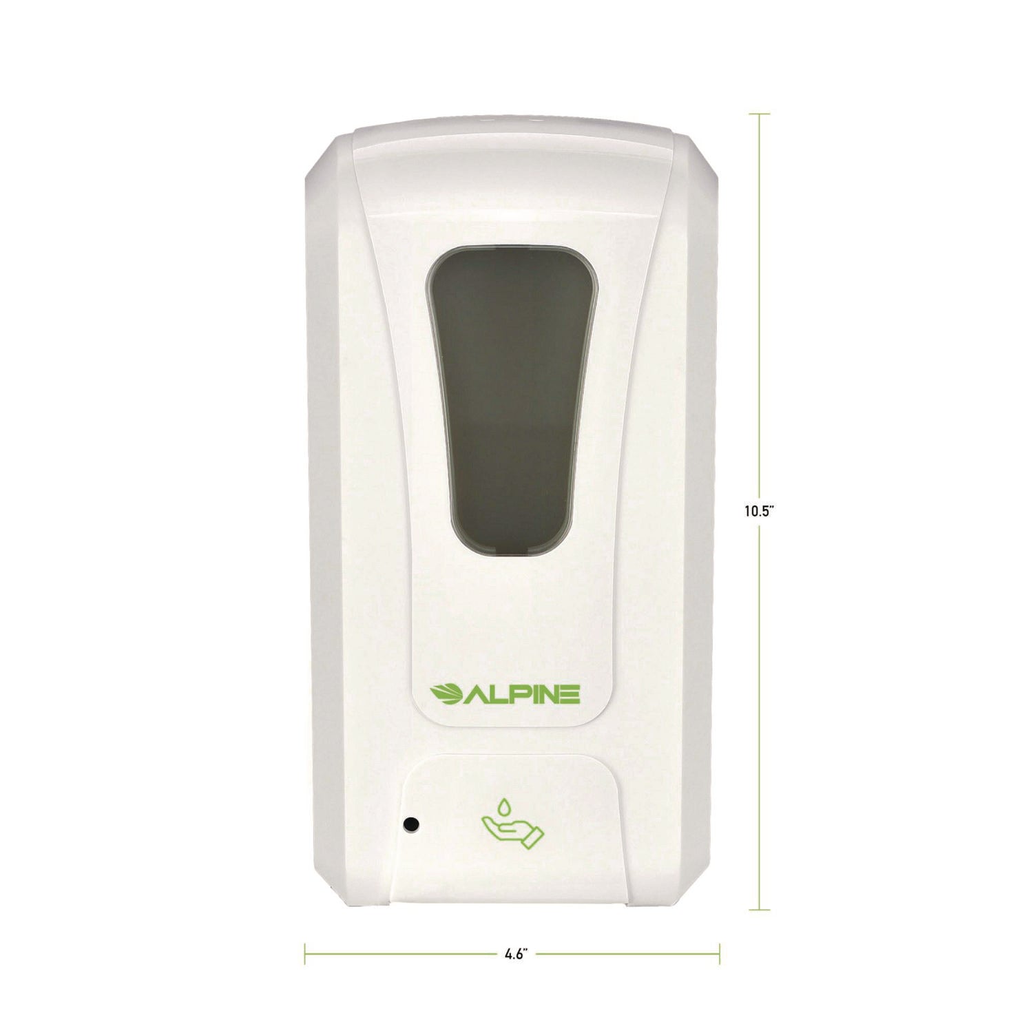 Wall Mount Automatic Foam Hand Sanitizer and Soap Dispenser, 40 oz, 4.48 x 6 x 11.1, White