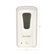 Wall Mount Automatic Foam Hand Sanitizer and Soap Dispenser, 40 oz, 4.48 x 6 x 11.1, White
