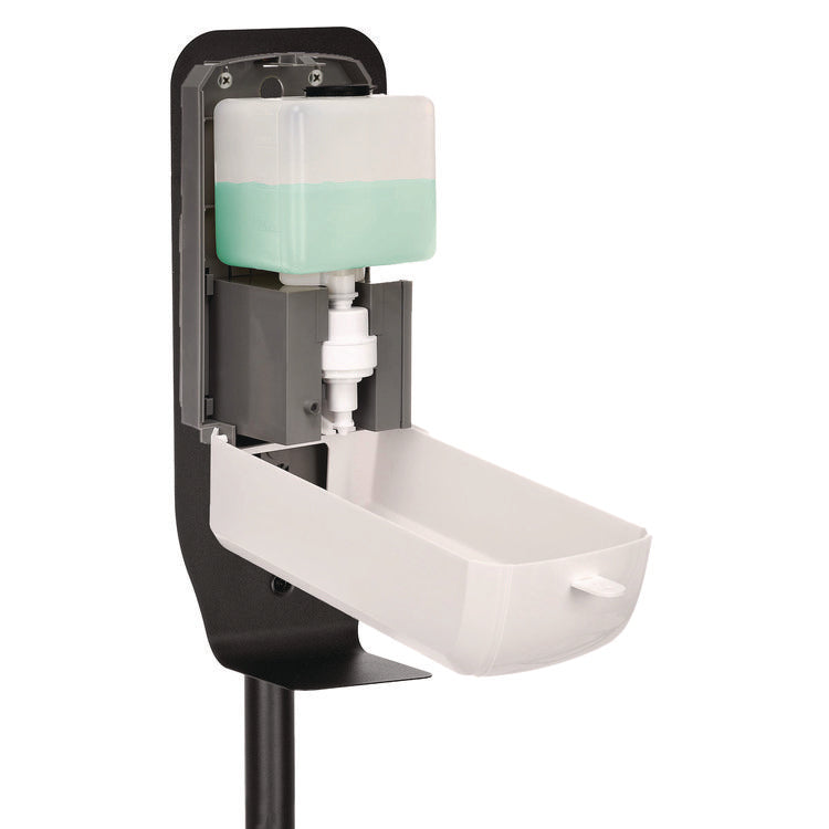 Automatic Foam Hand Sanitizer/Soap Dispenser with Floor Stand, 40 oz, 4.48 x 6 x 45, White