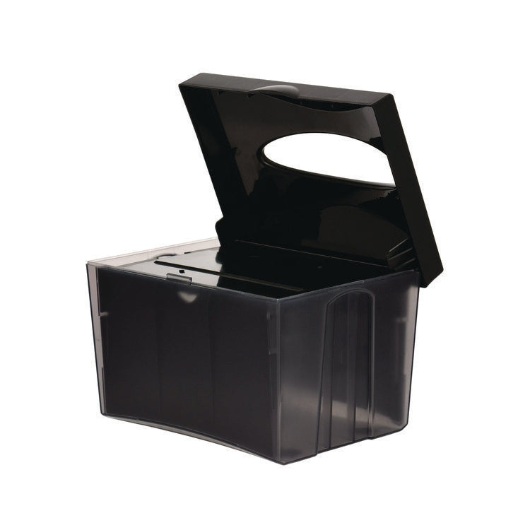 Interfold Table Top Dispenser Napkin Holder, 5.9 x 8 x 6.5, Black
