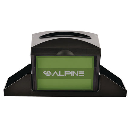Interfold Table Top Dispenser Napkin Holder with Caddy, 6 x 14.17 x 6.5, Black
