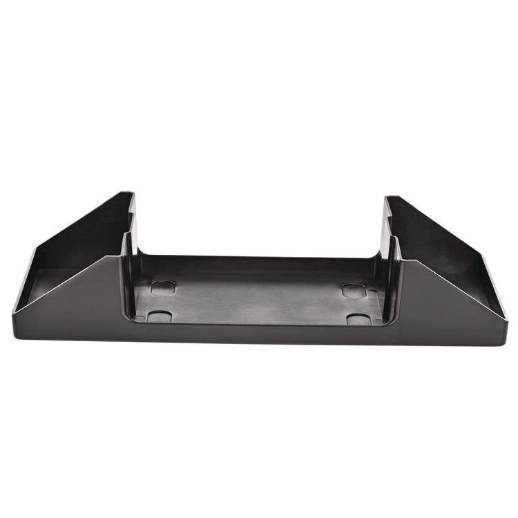 Interfold Table Top Dispenser Napkin Holder with Caddy, 6 x 14.17 x 6.5, Black