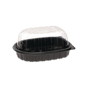 MealMaster Chicken Roaster Base/Lid, 10 x 7.5 x 4, Black/Clear, Plastic, 110/Carton