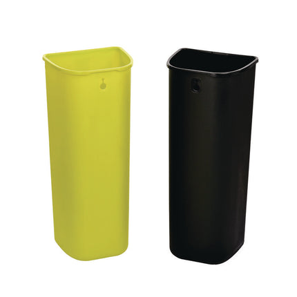 10.5 Gallon Stainless Steel Open Top Dual Compartment Trash Can