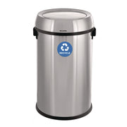 17 Gallon Stainless Steel Indoor Recycling Receptacle with Swivel Lid