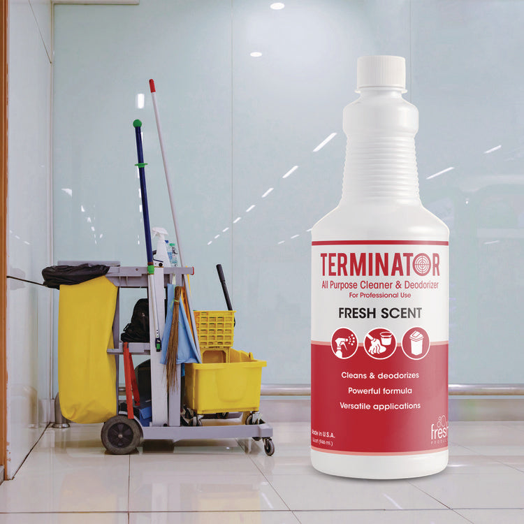 Terminator All-Purpose Cleaner/deodorizer With (2) Trigger Sprayers, 32 Oz Bottles, 12/carton