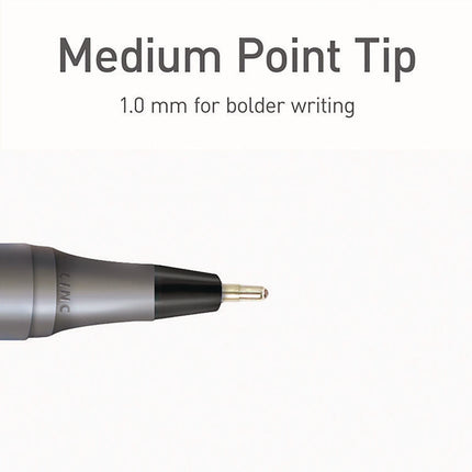 PENTONIC Ballpoint Pen, Stick, Medium 1 mm, Assorted Ink Colors, Charcoal Gray Barrel, 25/Pack
