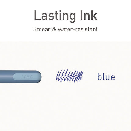 PENTONIC Gel Pen, Stick, Fine 0.7 mm, Blue Ink, Frosted Blue Barrel, 10/Pack