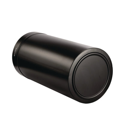 27 Gallon Stainless Steel Commercial Indoor Trash Can, Black