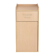 40 Gal Commercial Tray Top Waste Enclosure Trash Receptacle, 40 gal, Wood, Medium Oak