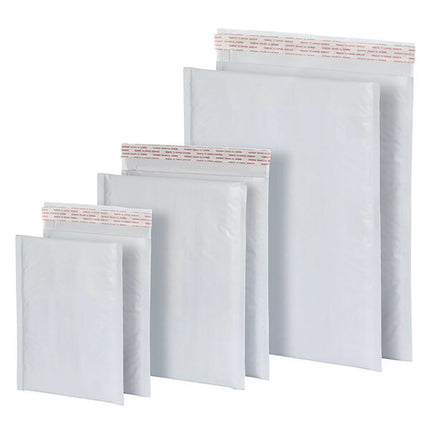 Poly Bubble Mailers, #0, Barrier Bubble Cushion, Redi-Seal Adhesive Closure, 6 x 9, White, 25/Pack