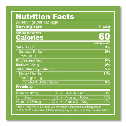 Vegetable Juice, 11.5 oz Can, 24/Carton