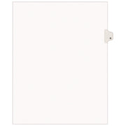 Preprinted Legal Exhibit Side Tab Index Dividers, Avery Style, 26-Tab, G, 11 x 8.5, White, 25/Set, (1407)