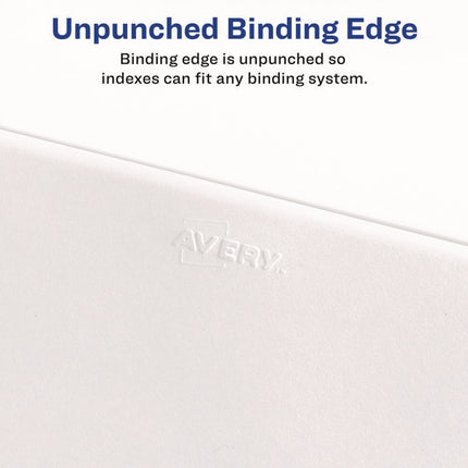 Preprinted Legal Exhibit Side Tab Index Dividers, Avery Style, 26-Tab, G, 11 x 8.5, White, 25/Set, (1407)