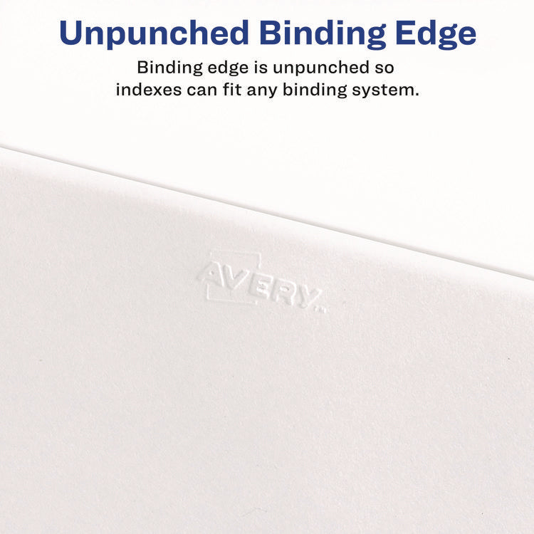 Preprinted Legal Exhibit Side Tab Index Dividers, Avery Style, 26-Tab, G, 11 x 8.5, White, 25/Set, (1407)