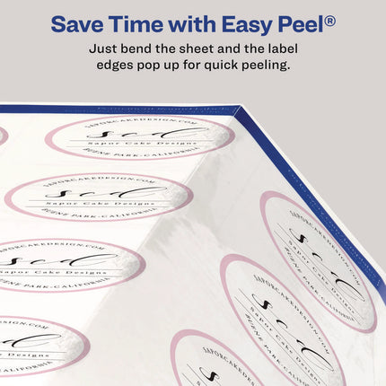 Laser/Inkjet Media Labels, Inkjet/Laser Printers, 2.5" dia, Matte White, 9 Labels/Sheet, 25 Sheets/Pack