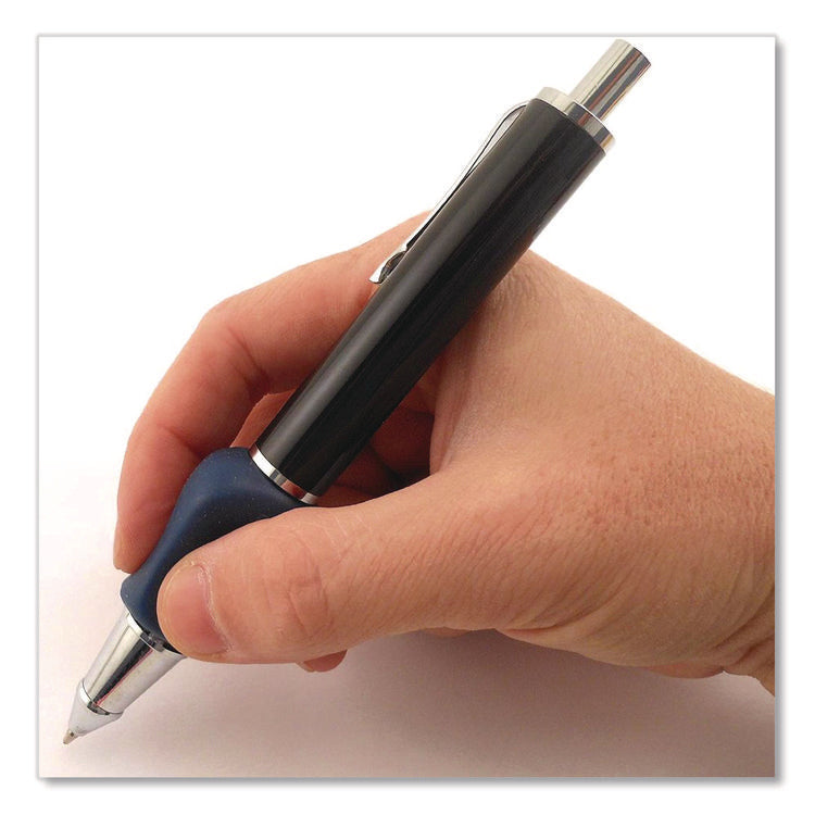 Heavyweight Mechanical Pencil Set w/The Pencil Grip, 2 mm Lead Refills, HB (#2), Black Lead, Black/Navy/Silver Barrel, 8/CT