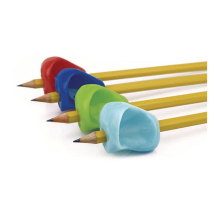 Pinch Pencil Grip, 1" Long, Assorted Colors, 100/Carton