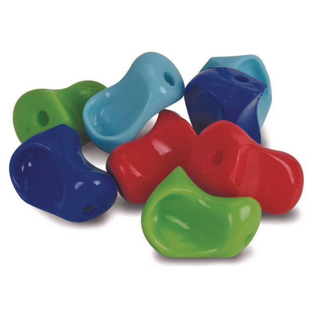 Pinch Pencil Grip, 1" Long, Assorted Colors, 100/Carton